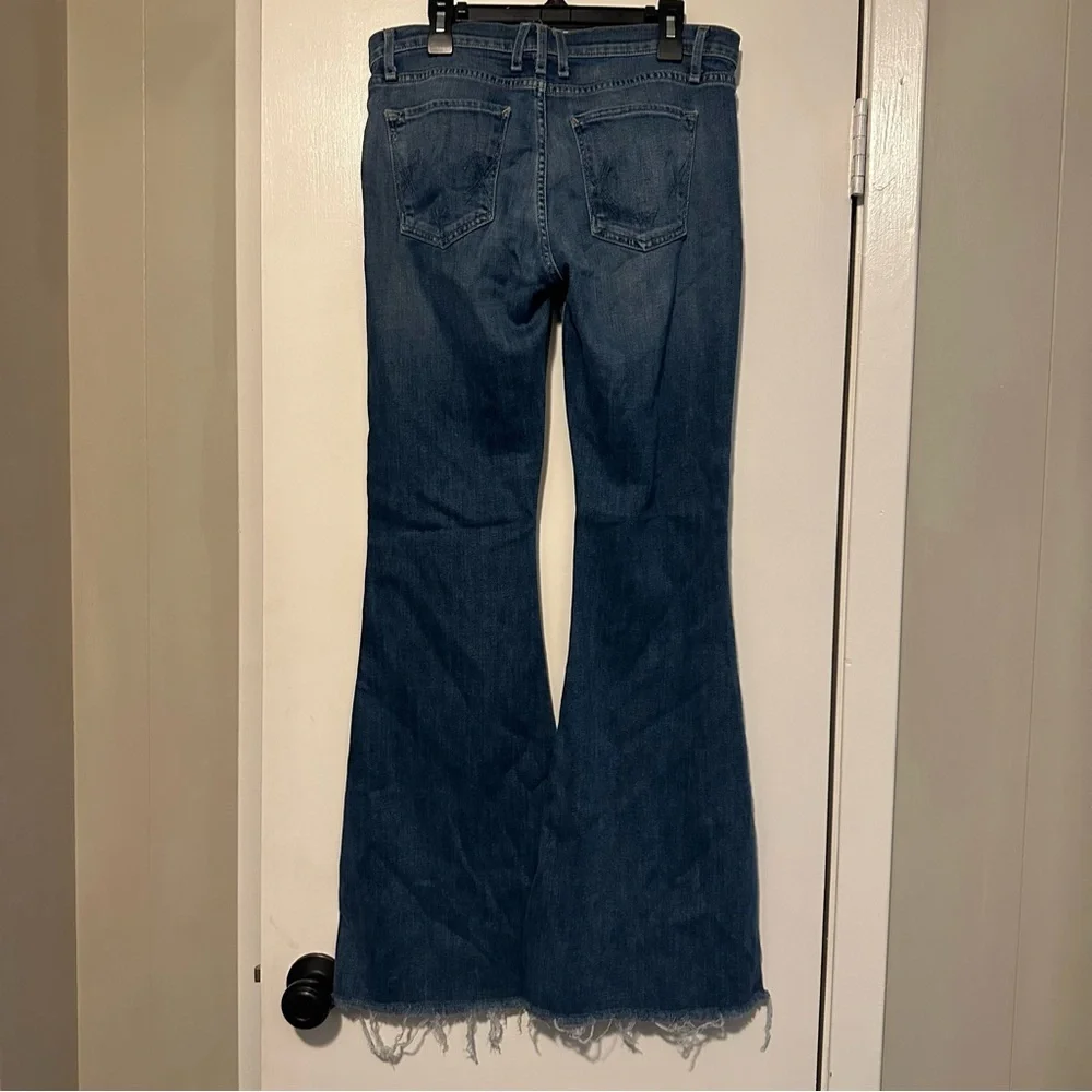 McGuire Majorelle Flare jeans Oceana distressed raw hem size 28 - Picture 5 of 10